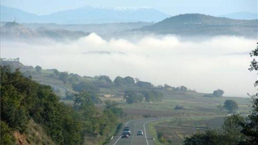 Bancos de niebla matinales y ascenso de las temperaturas