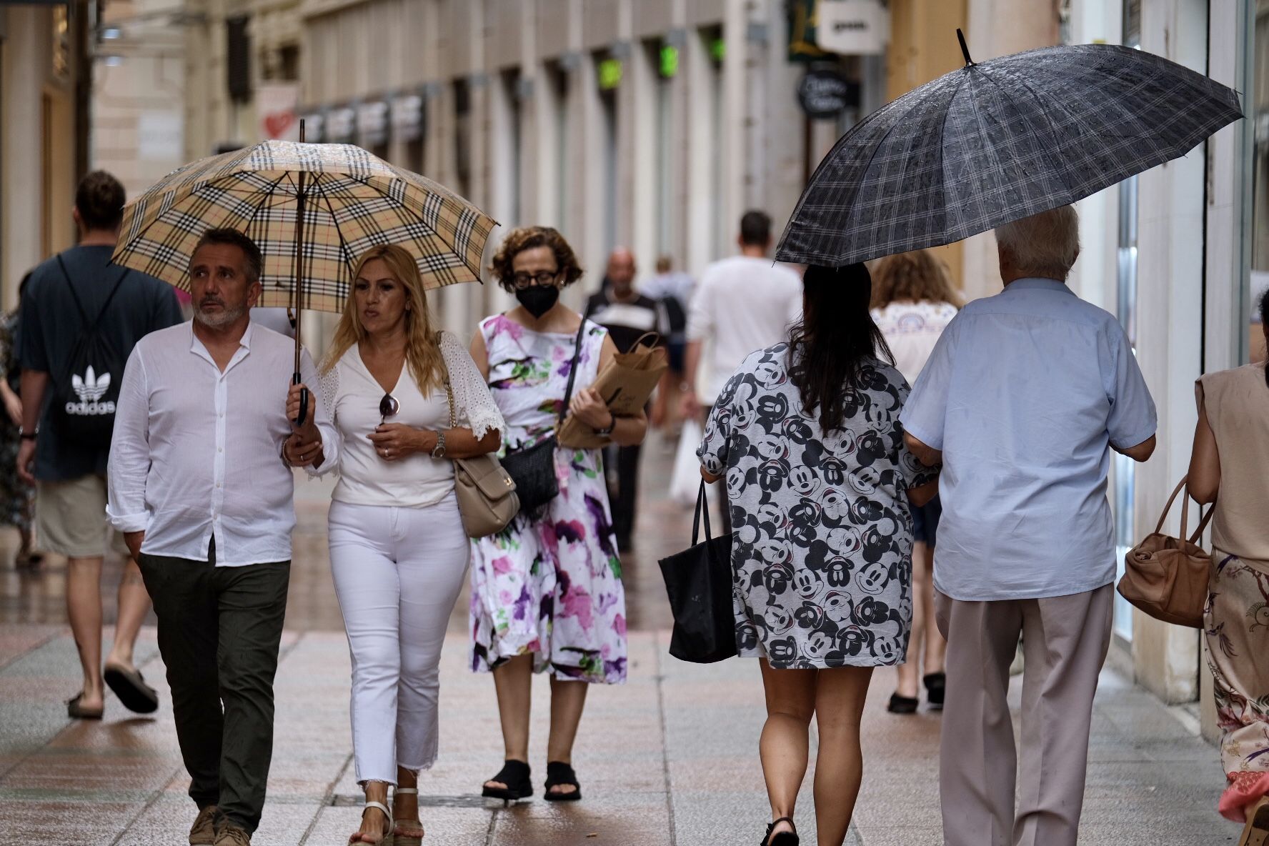 Una tormenta para despedir agosto en Málaga