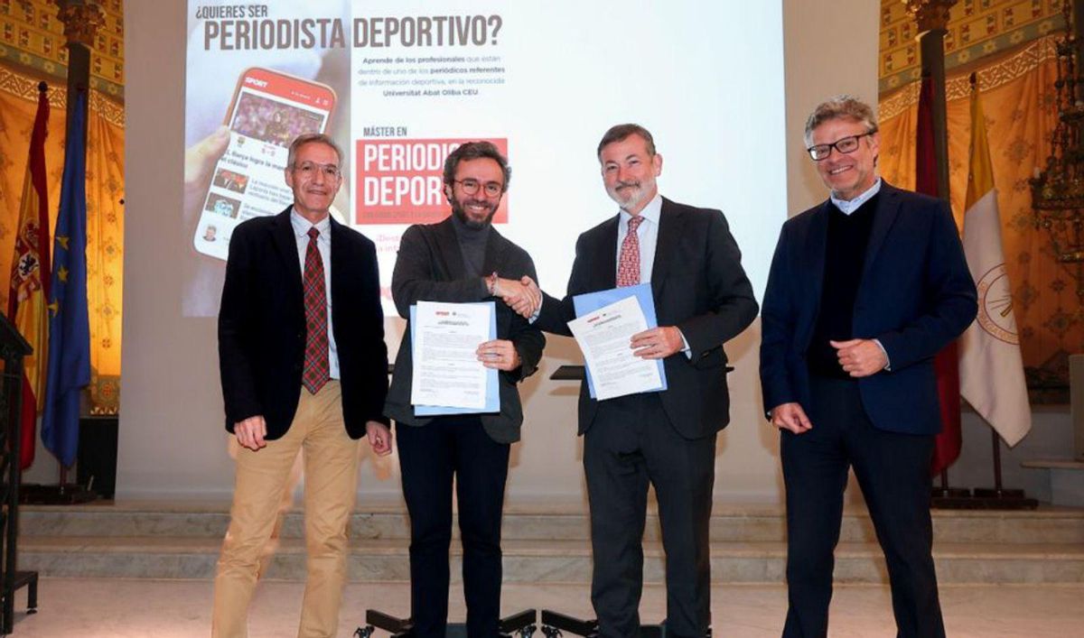 Sport y la Universitat Abat Oliba CEU presentan el primer Máster en Periodismo Deportivo Sport y la Universitat Abat Oliba CEU presentan el primer Máster en Periodismo Deportivo
