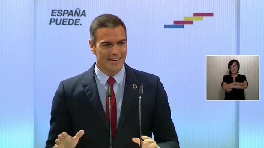 Sánchez pide unidad a los partidos para que "no haya una España contra otra"