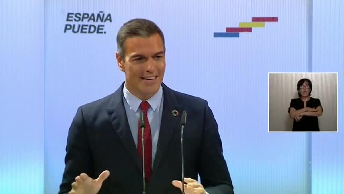 Sánchez pide unidad a los partidos para que no haya una España contra otra.