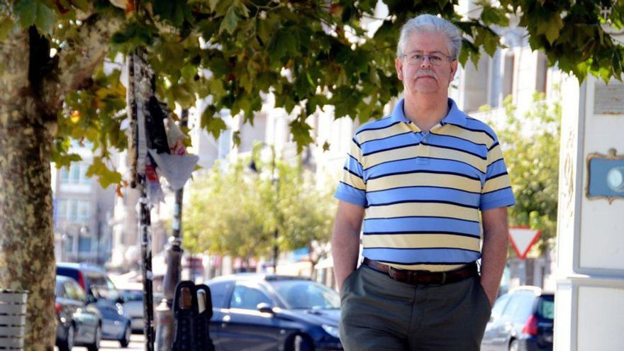 Henrique Harguindey, na alameda de Cangas. | G. Núñez