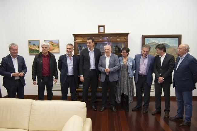 Visita de Pedro Sánchez al Cabildo de Gran Canaria