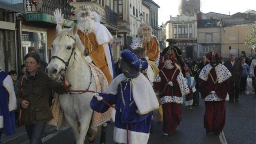 Llegada de los Reyes Magos a Alcañices en unas navidades pasadas