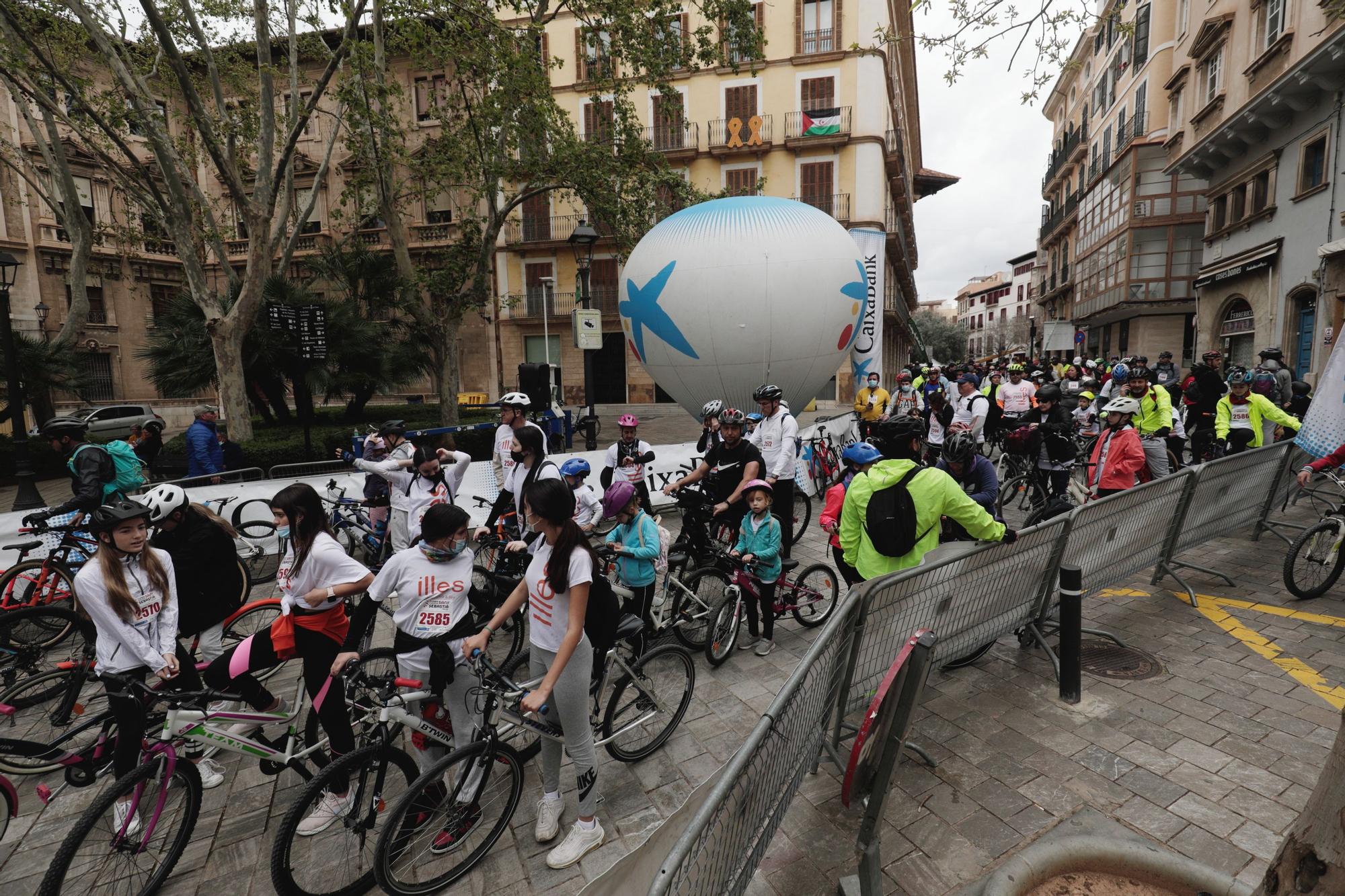 Casi 3.000 personas en el regreso de la Diada Ciclista de Sant Sebastià en Palma