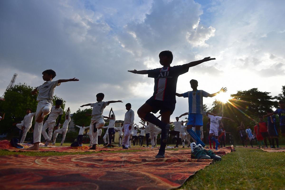 Día Internacional del Yoga en la India