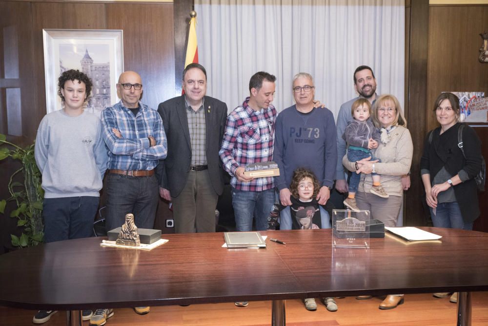 Els dakarians Farrés i Torrallardona celebren els seus podis a l'alcaldia de Manresa