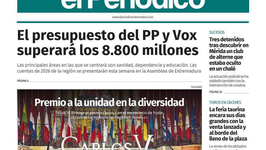 Consulta la portada correspondiente al día 26 de mayo de 2026