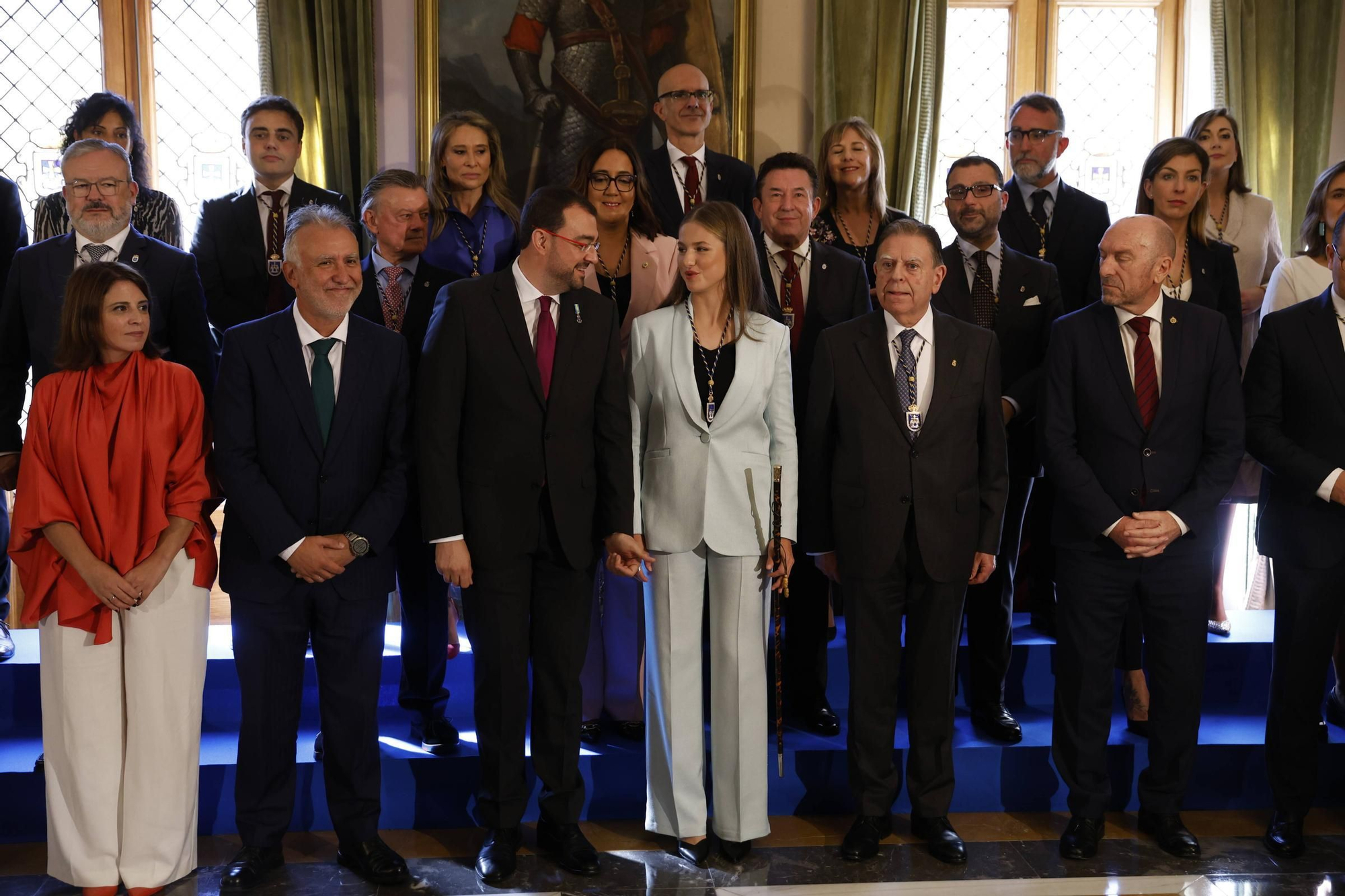La Princesa Leonor recibe el título de Alcaldesa Honoraria de Oviedo en salón del plenos del Ayuntamiento. 