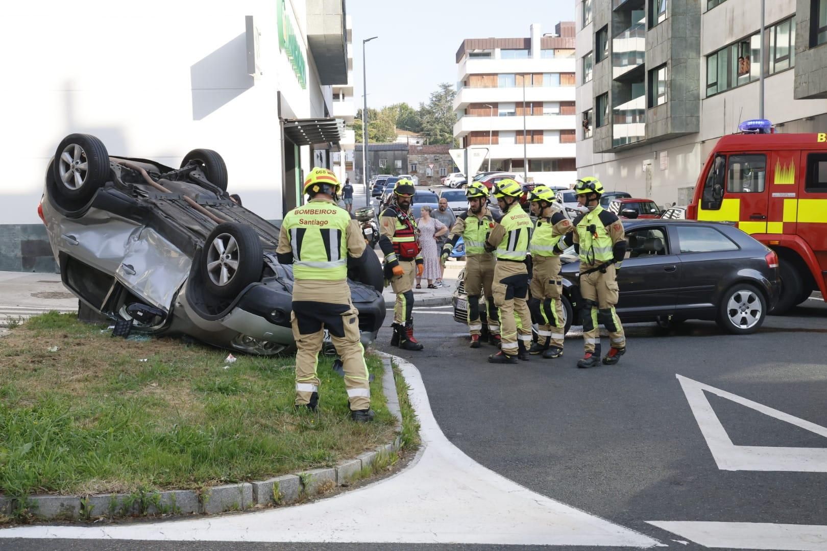 Una excarcelada y varios heridos en un accidente en el barrio de Santa Marta