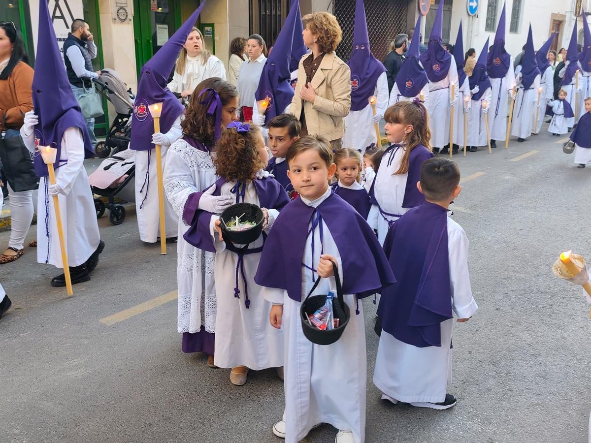 Procesión de Nuestro Padre Jesús del Valle en Lucena este Miércoles Santo.