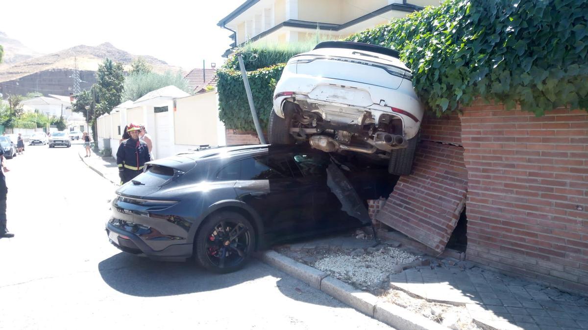 Accidente de dos Porsche