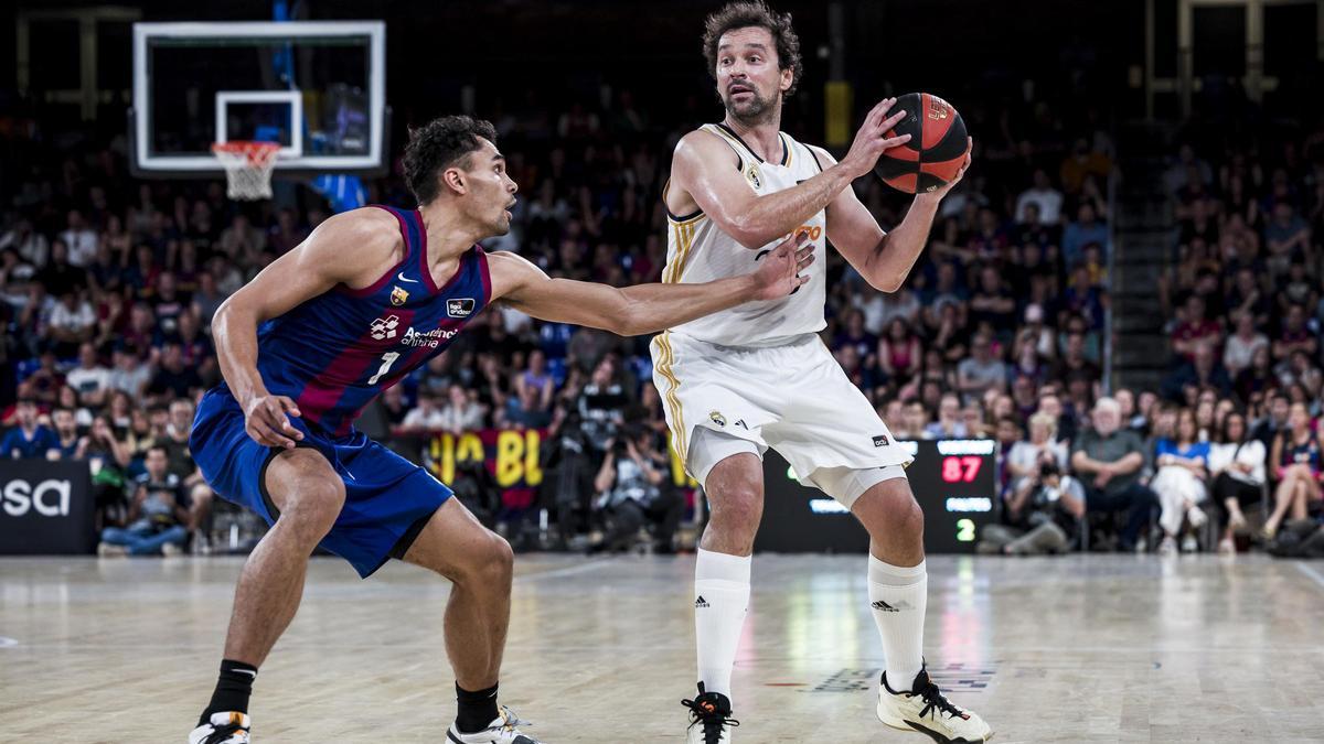 Sergi Llull, durant un partit de les semifinals de la Liga Endesa contra el Barça