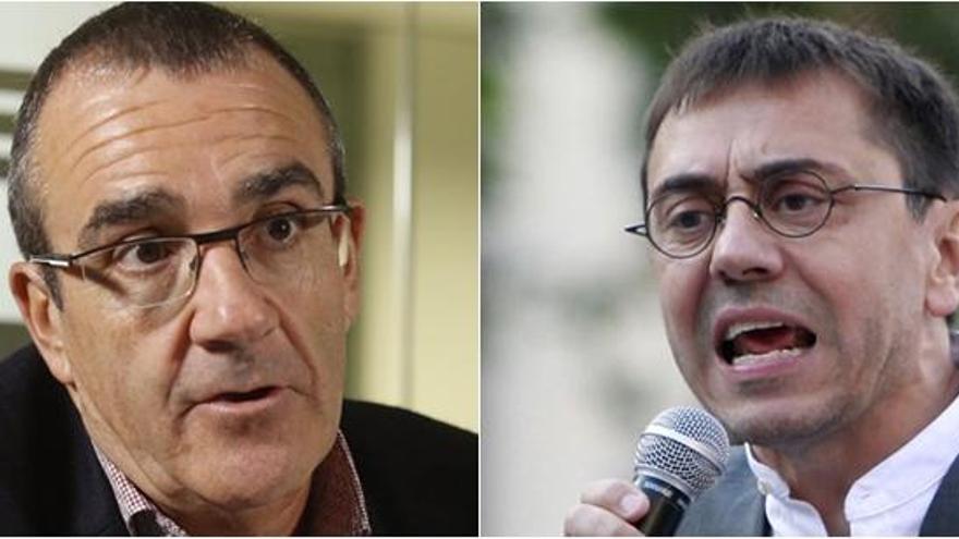 Juan Pedro Yllanes y Juan Carlos Monedero.