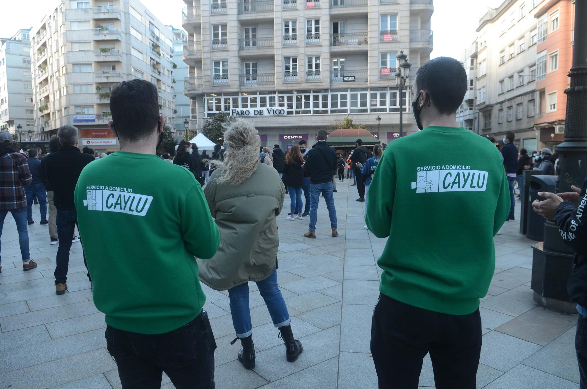 Manifestación masiva de la hostelería en Vilagarcía