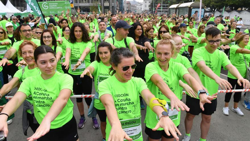 Más de 2.400 participantes en la Andaina Solidaria Contra o Cancro en A Coruña