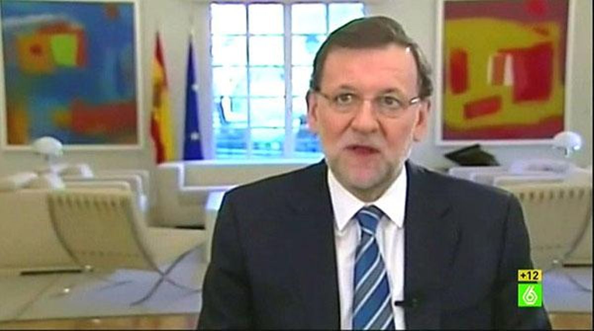 Mariano Rajoy i el seu estrany missatge davant de la tele (‘El intermedio’).