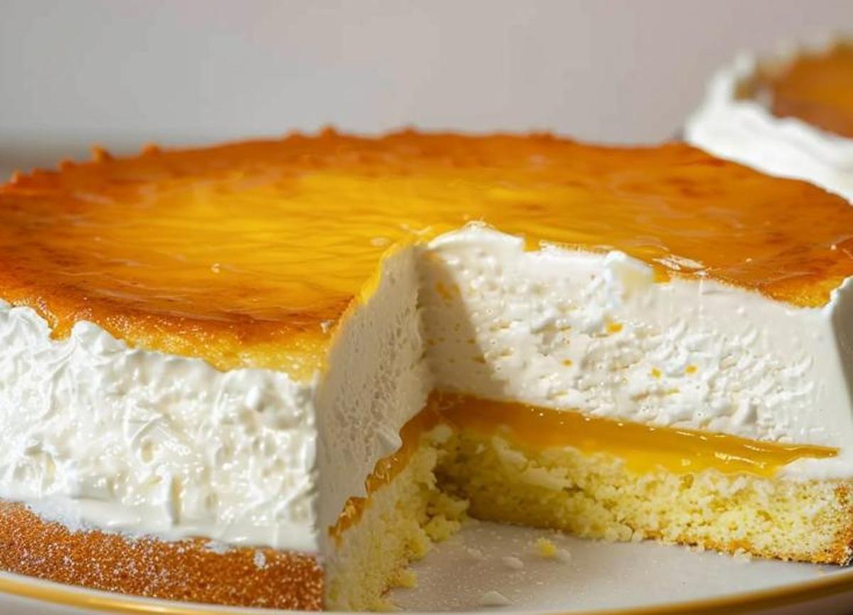Resultado final de la deliciosa tarta de yogur griego