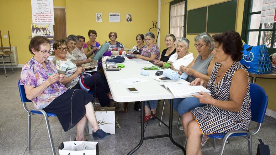 Les participants en el taller de labors.