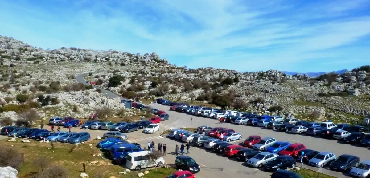 Parking de El Torcal.