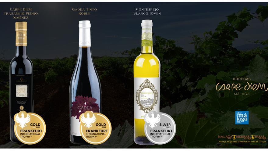 Estos son los vinos malagueños de Bodegas Carpe Diem premiados en la VI  Frankfurt International Trophy