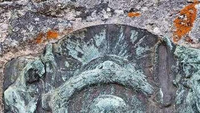 Placa no faro de Fisterra.