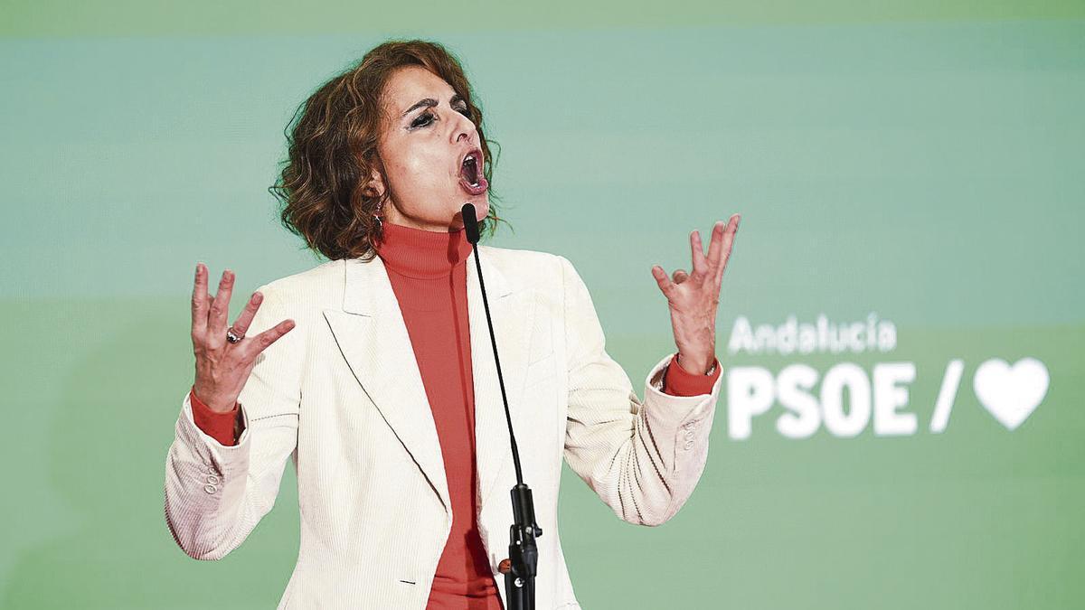 La vicepresidenta primera del Gobierno y ministra de Hacienda, María Jesús Montero.