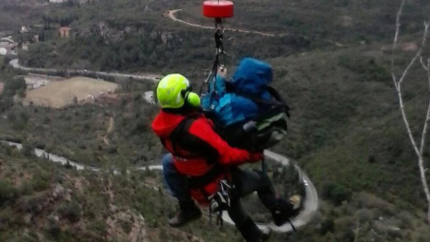 Rescat d&#039;un turista xinès a Montserrat