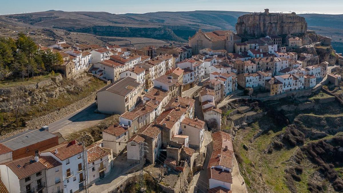 imagen aérea de Ares del Maestrat.