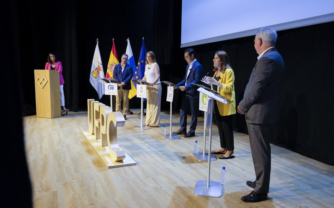 Debate de los candidatos de diferentes partidos al Parlamento de Canarias por Gran Canaria