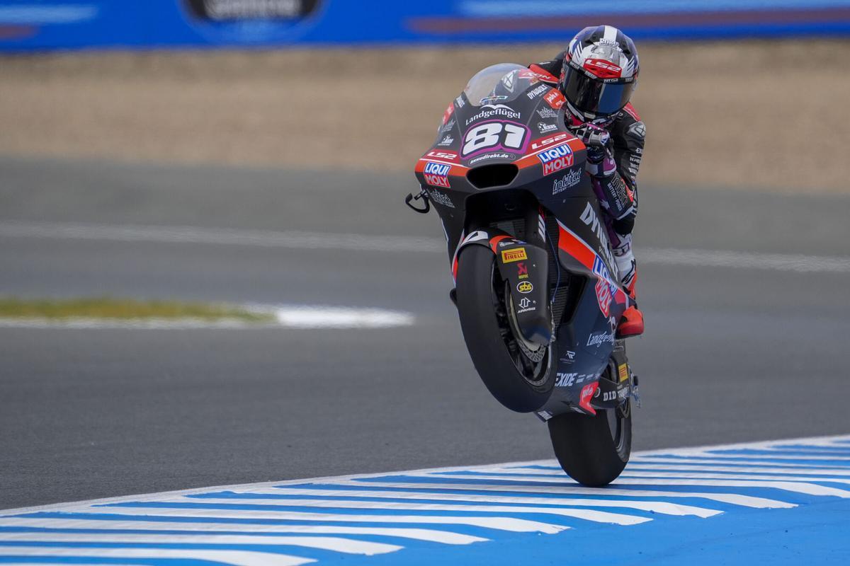 El piloto australiano de Moto2 Senna Agius.