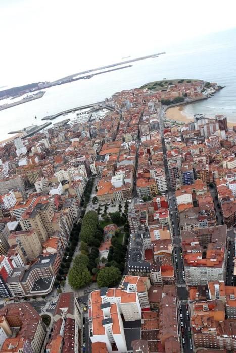 Gijón desde el aire