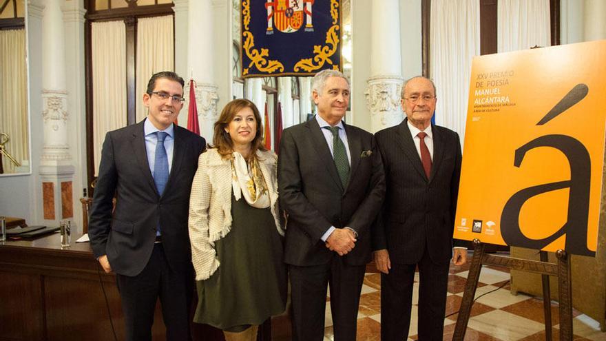 Sergio Corral, Gemma del Corral, Antonio Pedraza y De la Torre, este martes.