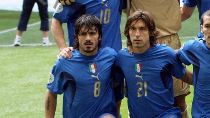 Gattuso y Pirlo