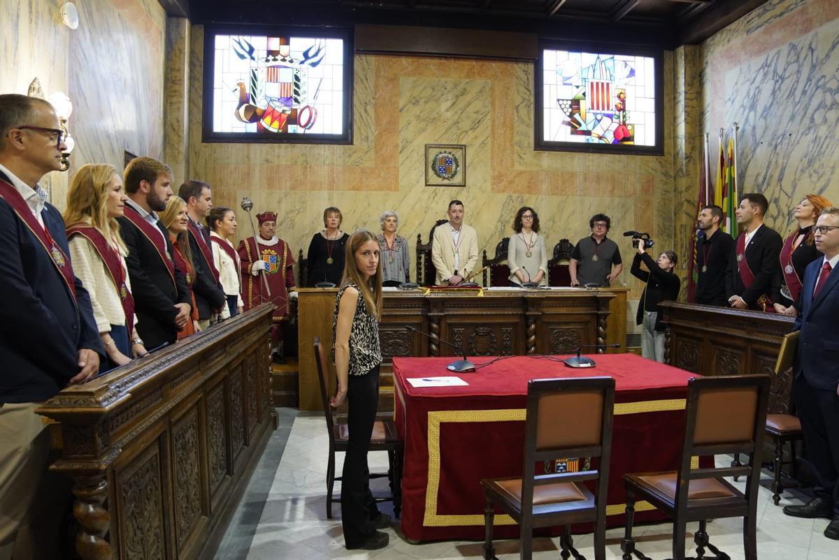 La constitució del Ple de l'Ascensió, a l'Ajuntament de Berga