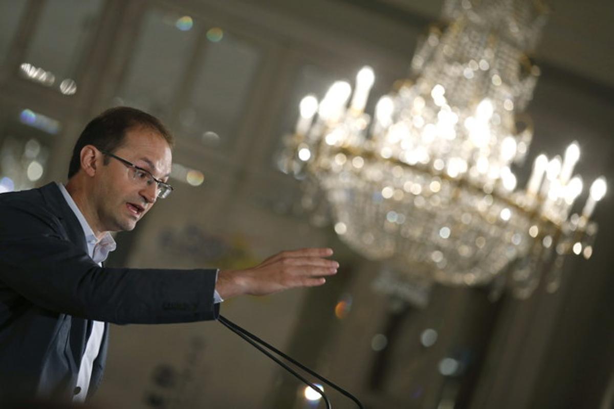 El coordinador nacional d’ICV, Joan Herrera, durant una conferència al Fòrum Europa El coordinador nacional d’ICV, Joan Herrera, durant una conferència al Fòrum Europa