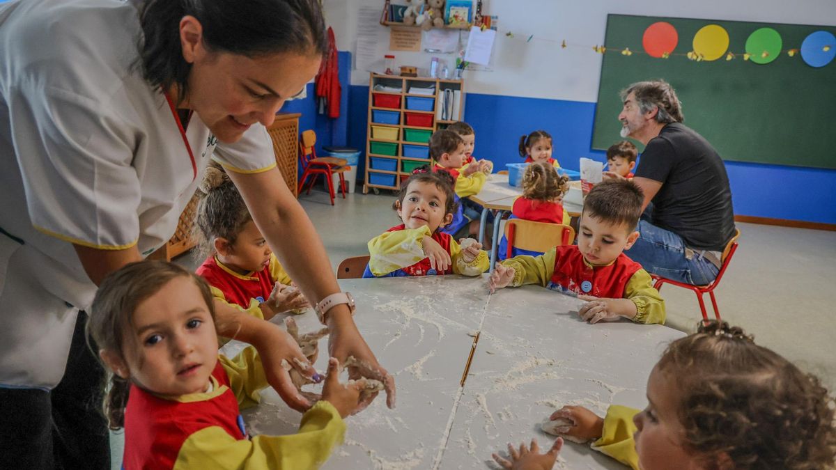 Los pequeños dieron rienda suelta a su creatividad con la visita de Platis y "Moncho".