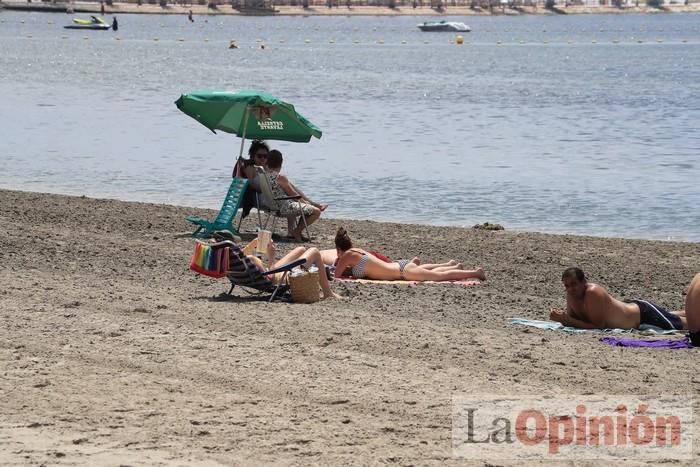 Ambiente en las playas de la Región durante el primer fin de semana de la 'nueva normalidad'