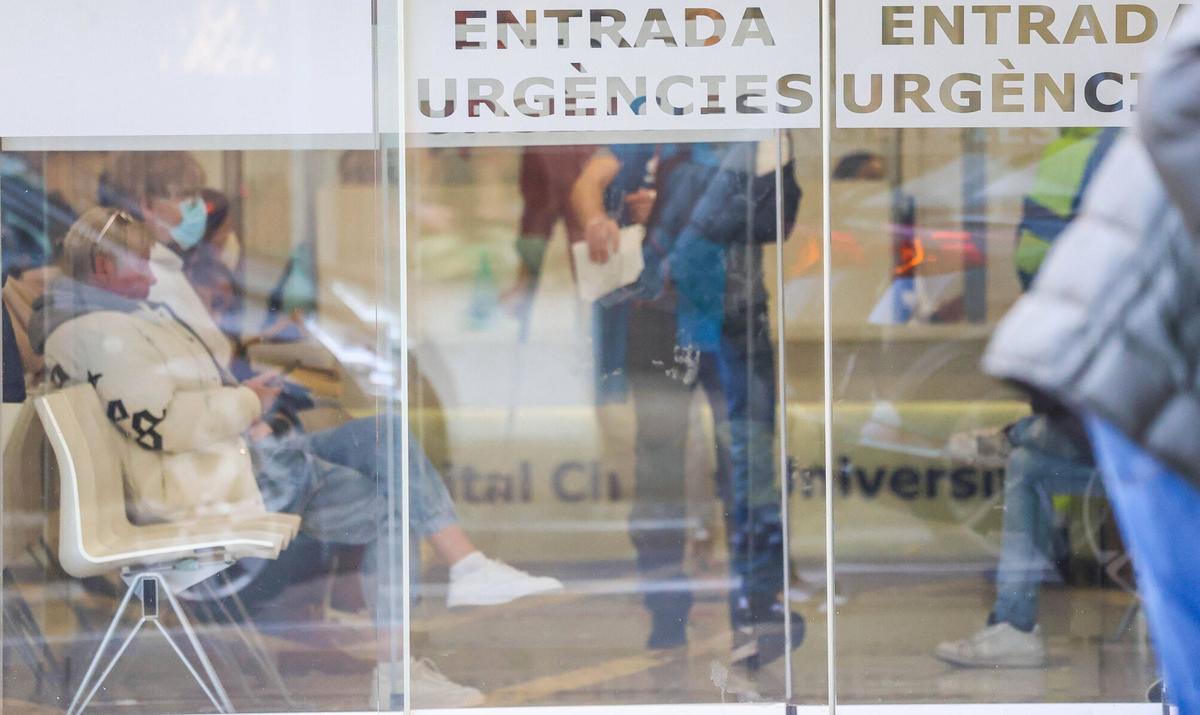 Urgencias del Clínico en València durante el mes de diciembre.