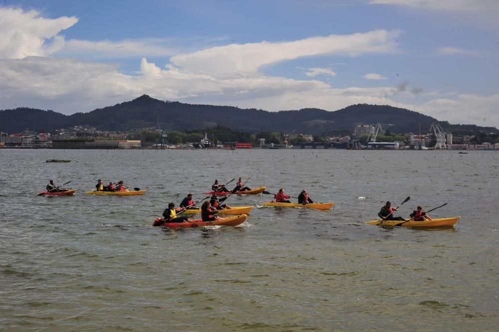 A Cortegada, en kayak