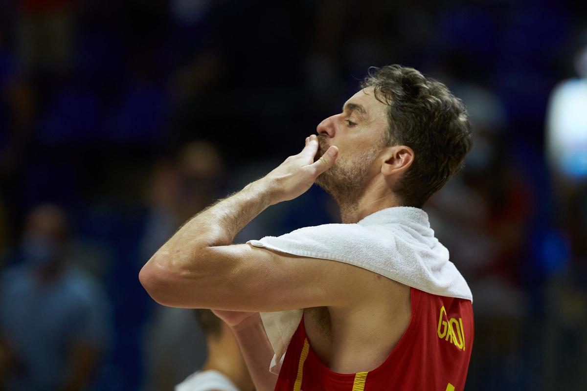 Pau Gasol con la selección española de baloncesto.