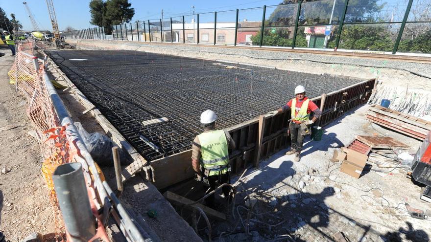 Obras para el soterramiento y llegada del AVE a Murcia