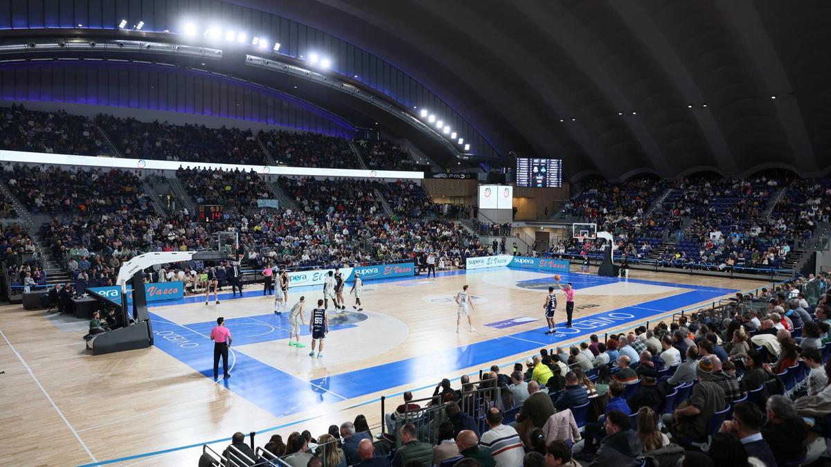 El Palacio de los Deportes durante un partido del OCB.