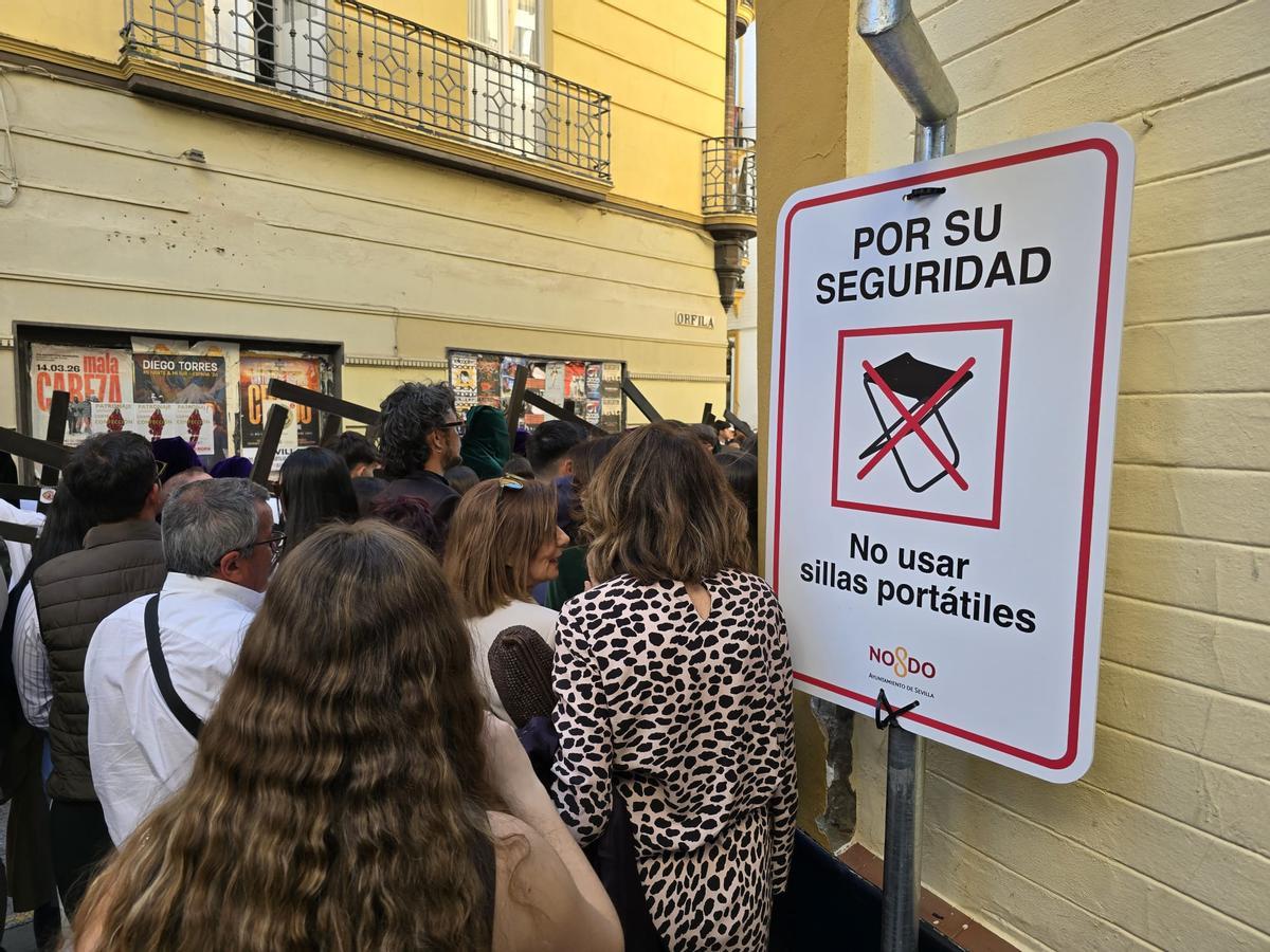Prohibición de las sillitas en las calles del centro de Sevilla