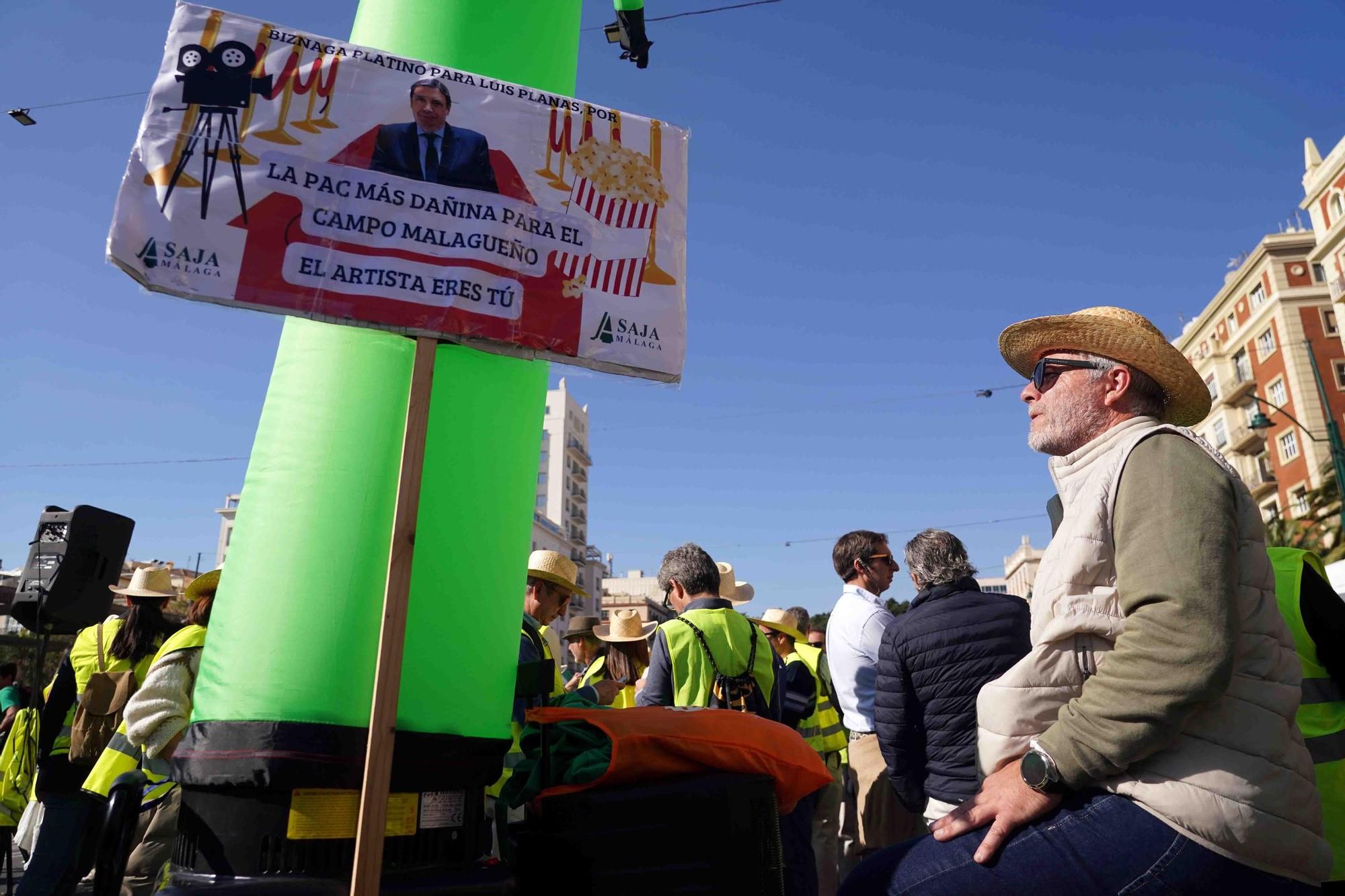 Málaga volvió a llenarse de tractores este miércoles