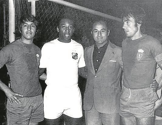 Así fue la visita de Pelé a La Romareda en septiembre de 1974