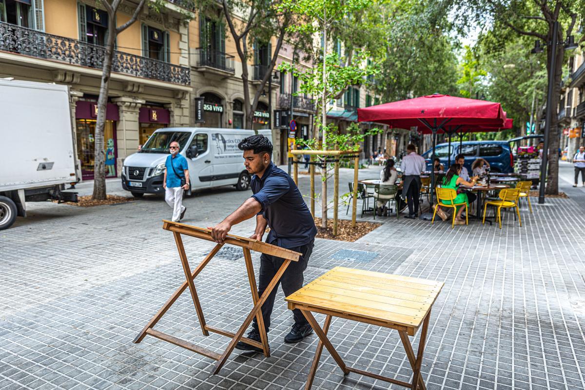 Escenas inesperadas de la Superilla del Eixample