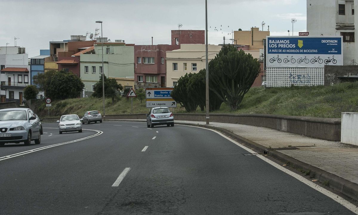 La Vía de Ronda es la carretera con el radar más 'multón' de Tenerife.