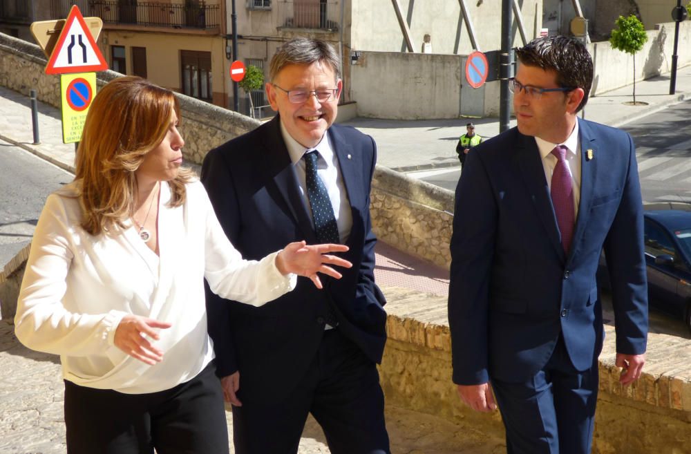 Mitin de Susana Díaz en la Casa de la Cultura de Xàtiva