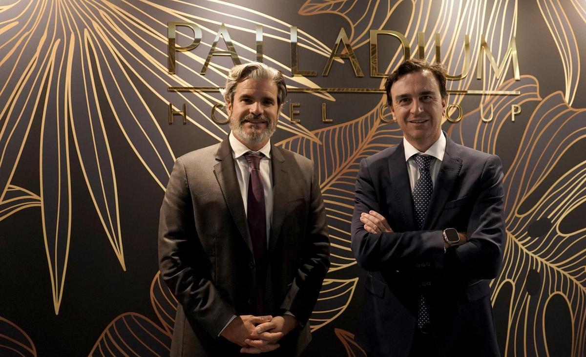 Abel Matutes y Jesús Sobrino, presidente y CEO de Palladium Hotel Group.